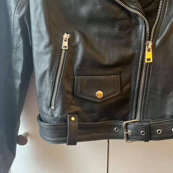 Maje Leather Biker Jacket - Picture 6 of 11